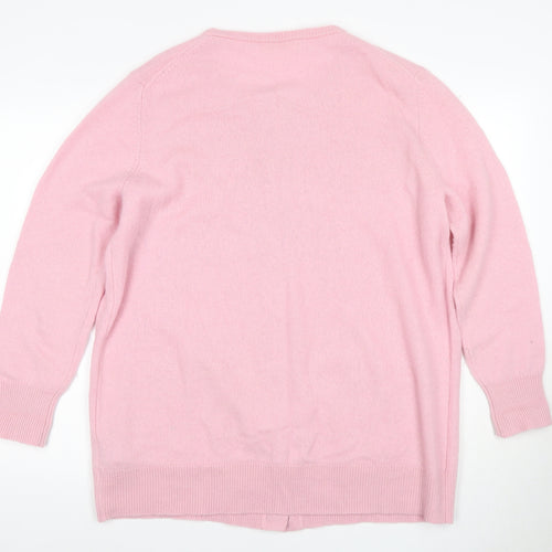 Woolovers Women's Pink Cardigan XL - Casual Knit