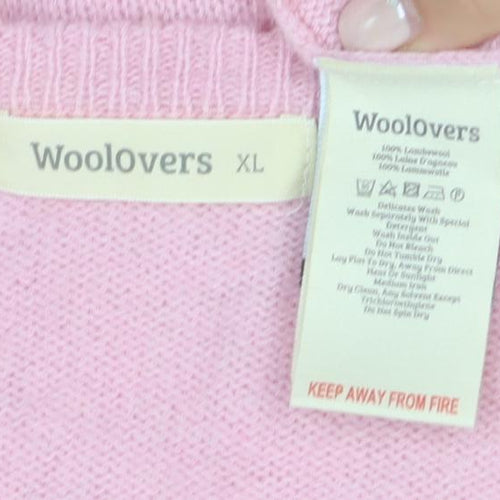 Woolovers Women's Pink Cardigan XL - Casual Knit