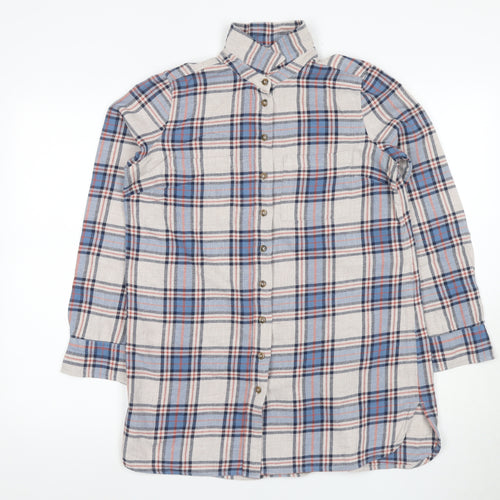 Fat Face Women's Multicoloured Plaid Button-Up Shirt
