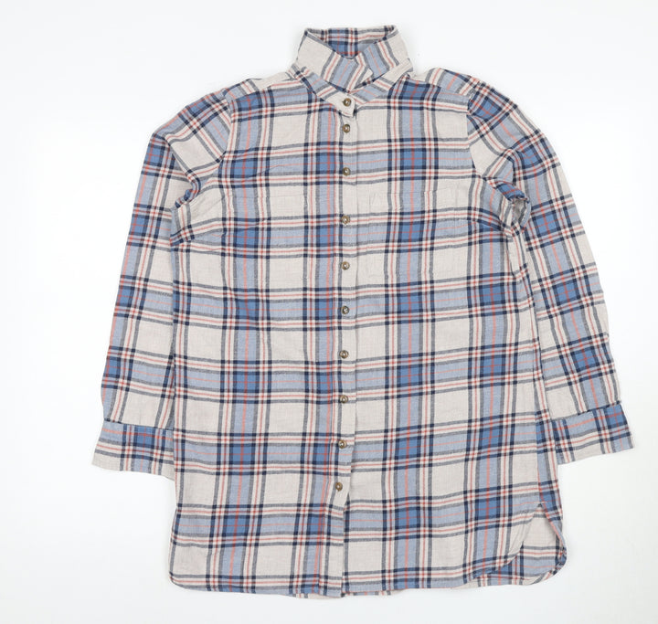 Fat Face Women's Multicoloured Plaid Button-Up Shirt
