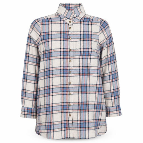 FatFace Women's Multicoloured Plaid Button-Up Shirt