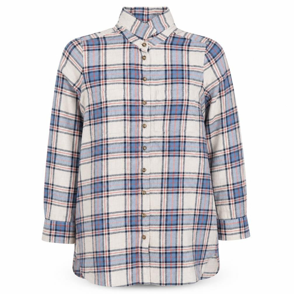 FatFace Women's Multicoloured Plaid Button-Up Shirt