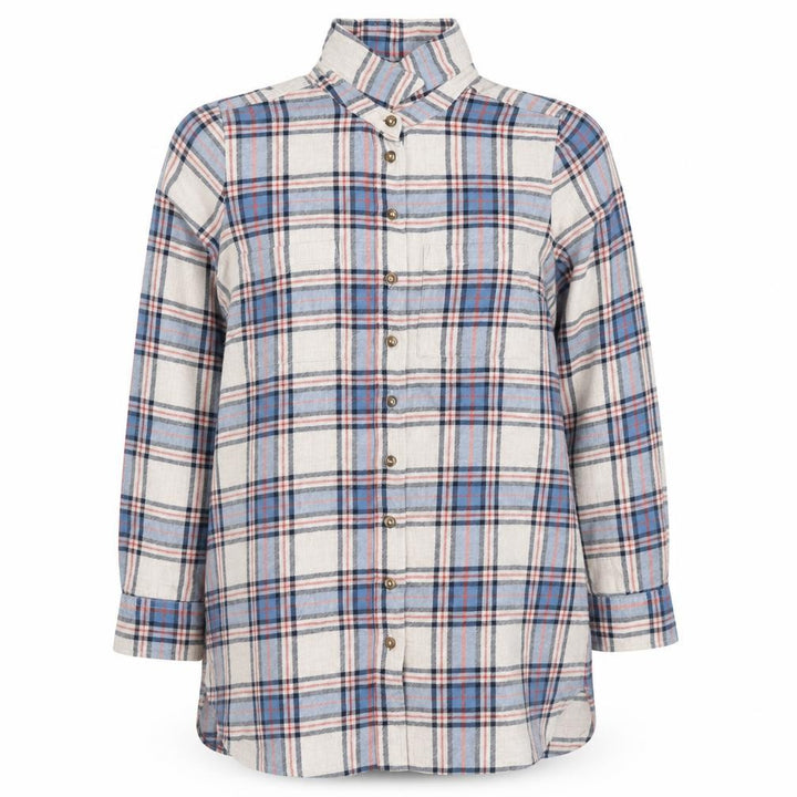FatFace Women's Multicoloured Plaid Button-Up Shirt