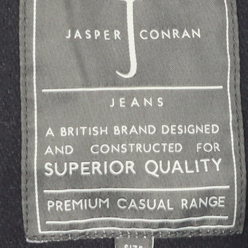 Jasper Conran Men's Black Wool Pea Coat XL