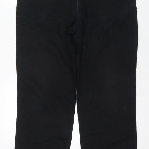 Zantos Men's Black Jeans, Size 36, Regular Fit