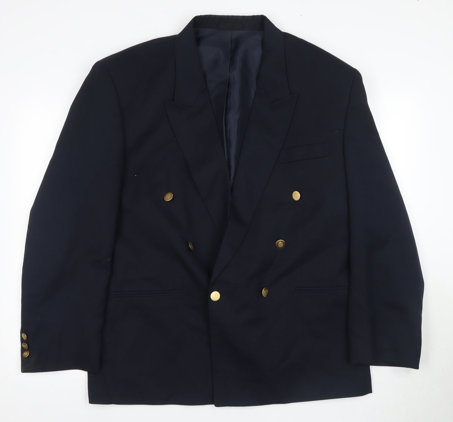 Topman Men's Blue Double-Breasted Blazer 44