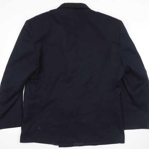 Topman Men's Blue Double-Breasted Blazer 44