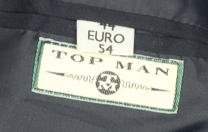 Topman Men's Blue Double-Breasted Blazer 44