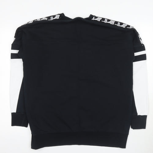 Puma Men's Black Graphic Pullover Sweatshirt L