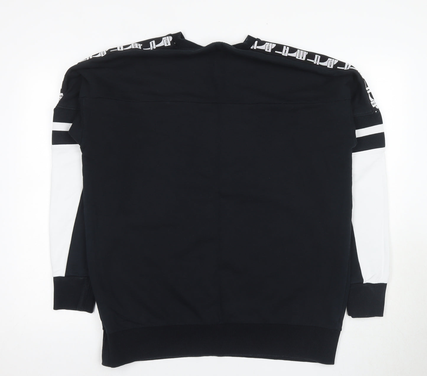 Puma Men's Black Graphic Pullover Sweatshirt L