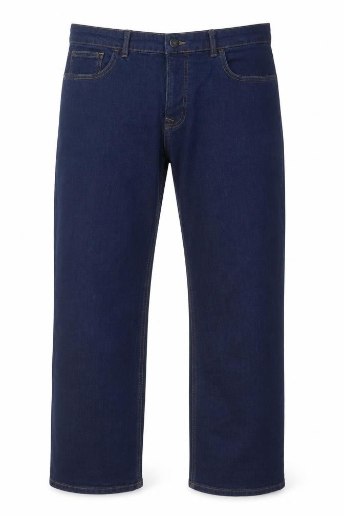 Front view of Everyday Men's Blue Straight Jeans 32 Short Regular Fit