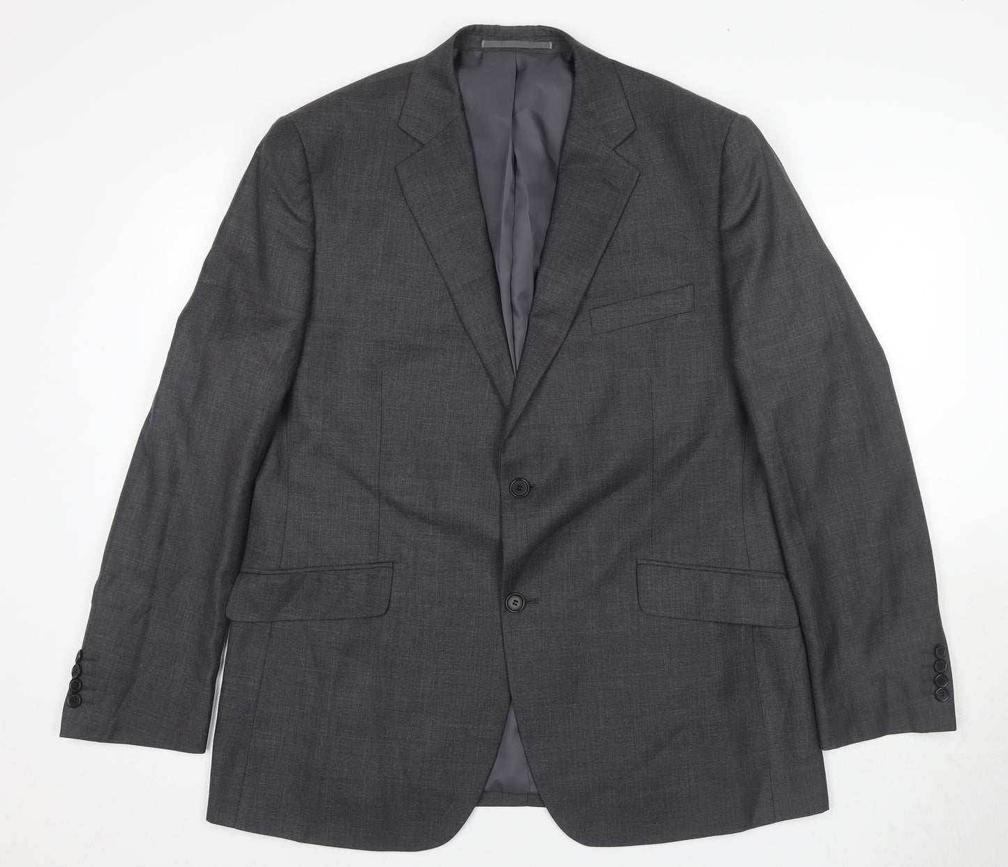 Dehavilland Men's Grey Blazer, Size 44R, Classic Fit