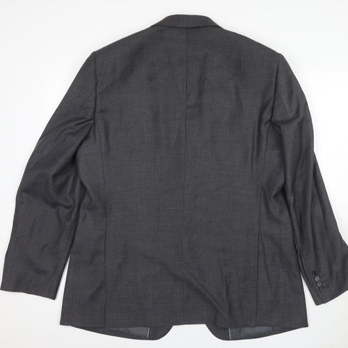 Dehavilland Men's Grey Blazer, Size 44R, Classic Fit
