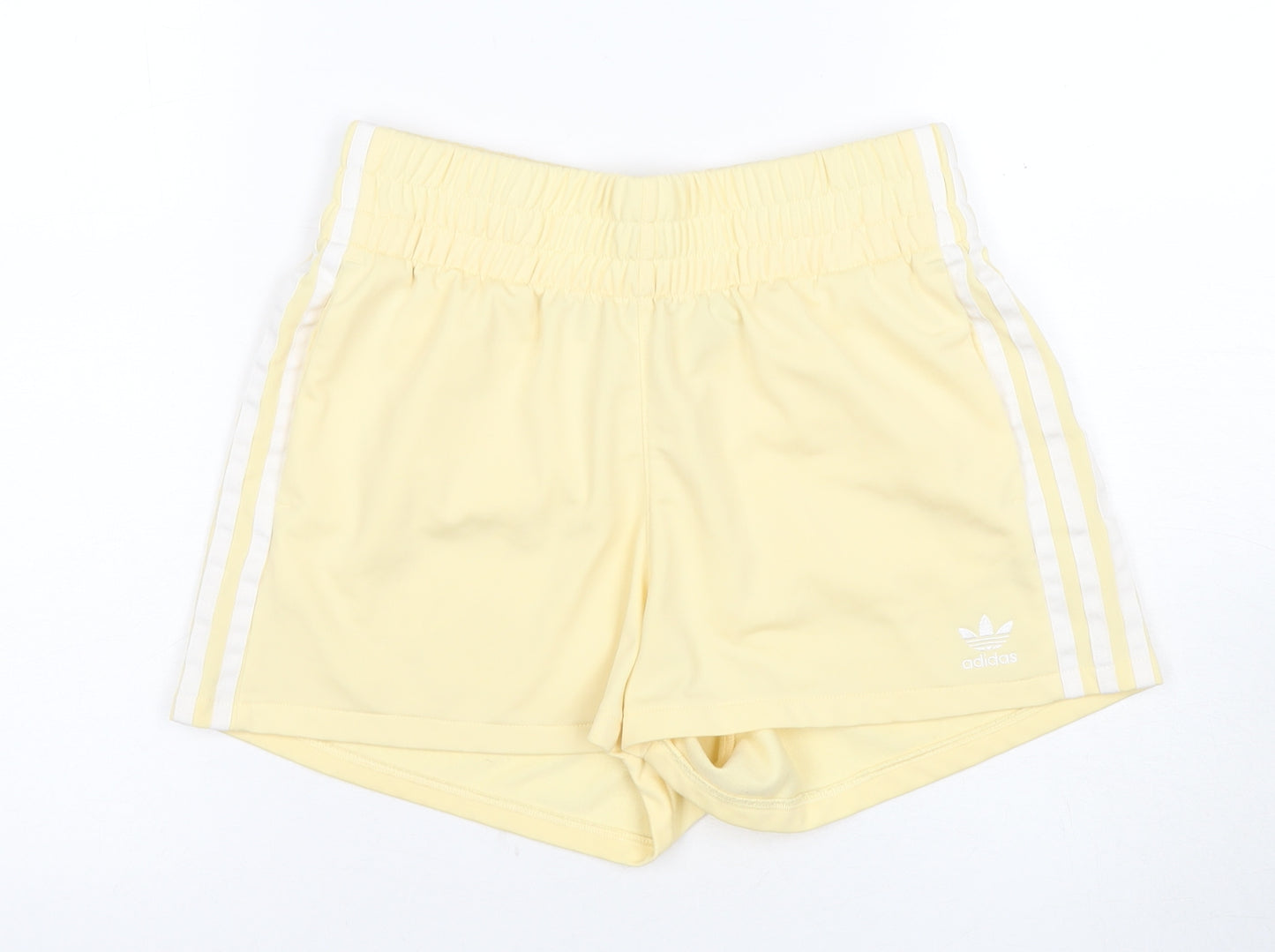 Adidas Women's Yellow Athletic Gym Shorts Size 8