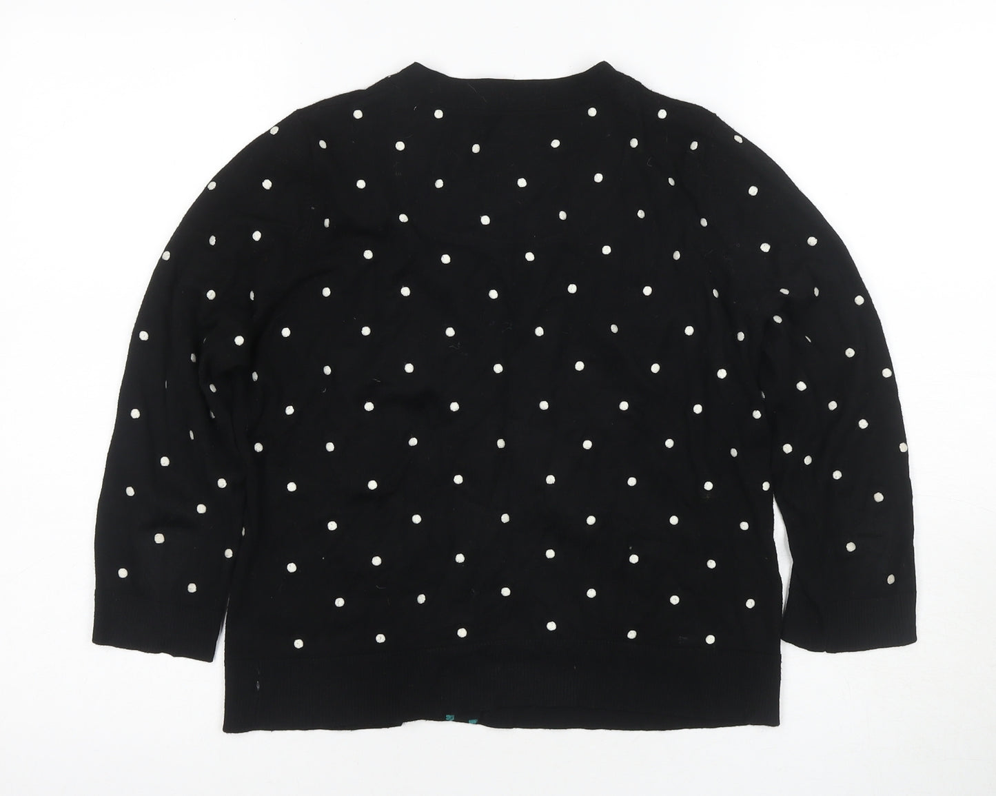 Betty Jackson Black Women's 14 Polka Dot Cardigan