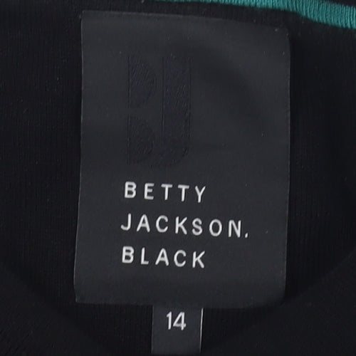 Betty Jackson Black Women's 14 Polka Dot Cardigan