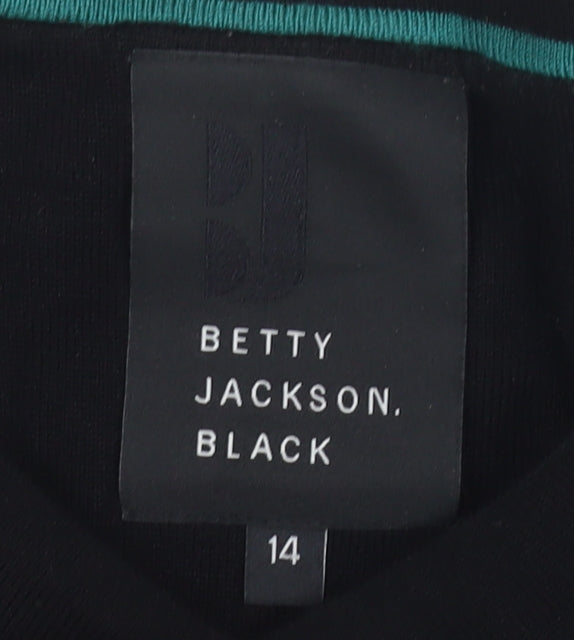Betty Jackson Black Women's 14 Polka Dot Cardigan