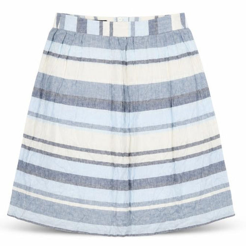 Brooks Brothers Women's Striped Linen A-Line Skirt, Size 8