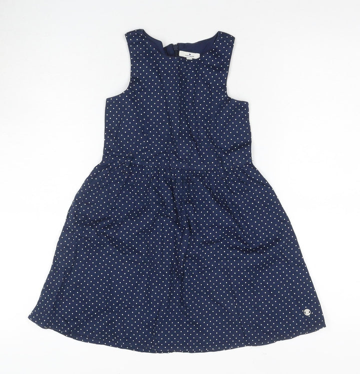 Tom Tailor Girls Blue Polka Dot Dress, Size 6, Fit & Flare