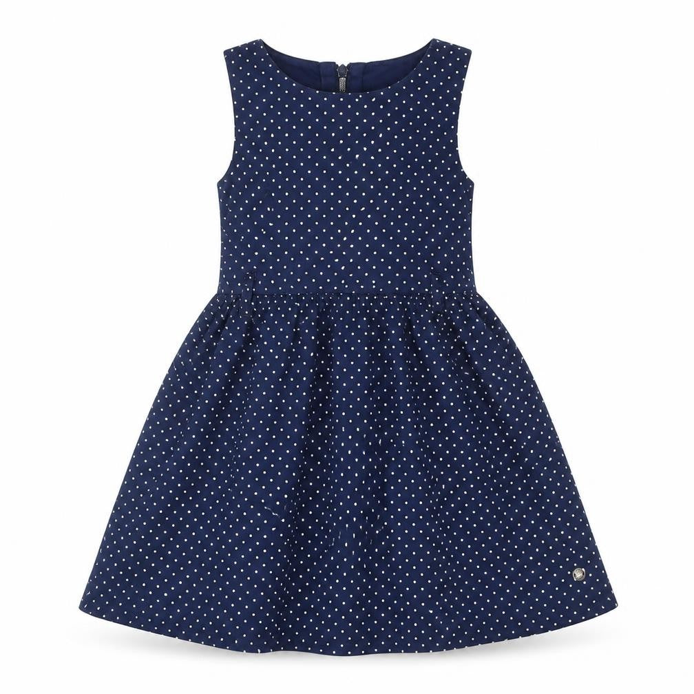 Tom Tailor Girls Blue Polka Dot Dress, Size 6, Fit & Flare
