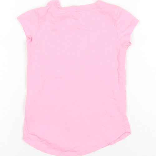 Nike Girls Pink Graphic T-Shirt, Size 5-6 Years