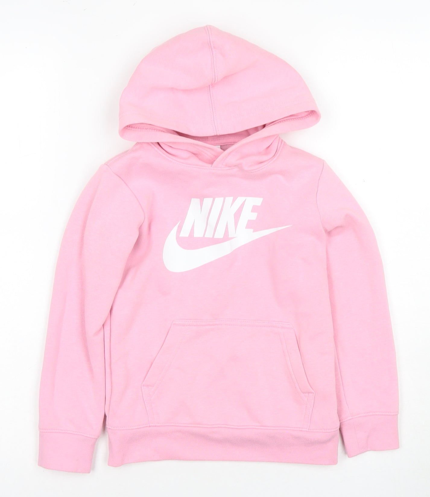 Nike Girls Pink Pullover Hoodie 4-5 Years