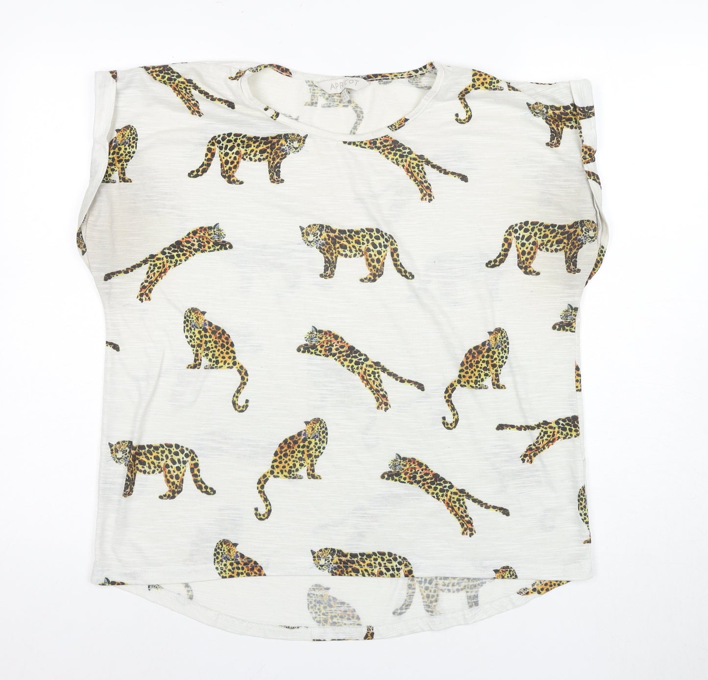 Apricot Women's White Animal Print Sleeveless T-Shirt XL