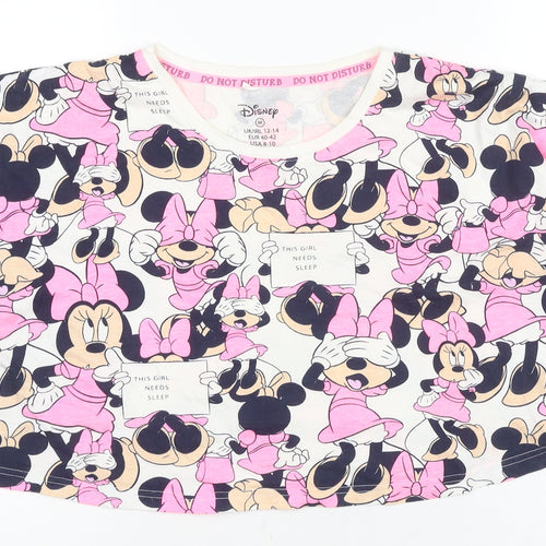 Disney Women's Pink Minnie Mouse Pyjama Top M