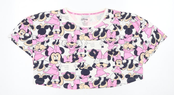 Disney Women's Pink Minnie Mouse Pyjama Top M