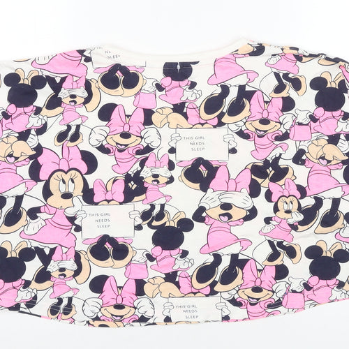 Disney Women's Pink Minnie Mouse Pyjama Top M
