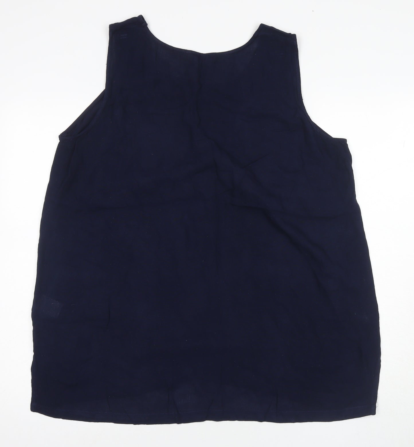 Coton Traders Women Blue Sleeveless Tank Top