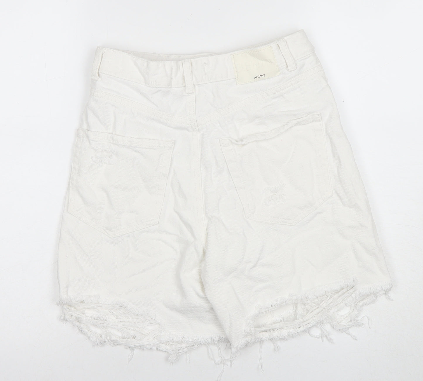 Alcott Women's White Bermuda Denim Shorts - Size 8