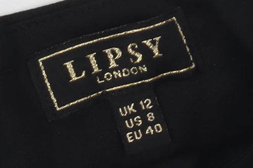 Lipsy Women's Black Sheath Dress 12