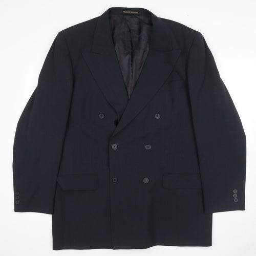 Marks and Spencer Men's Blue Suit Jacket 44L Long