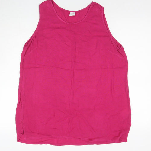 Caslon Women's Pink Basic Tank Top Size 16