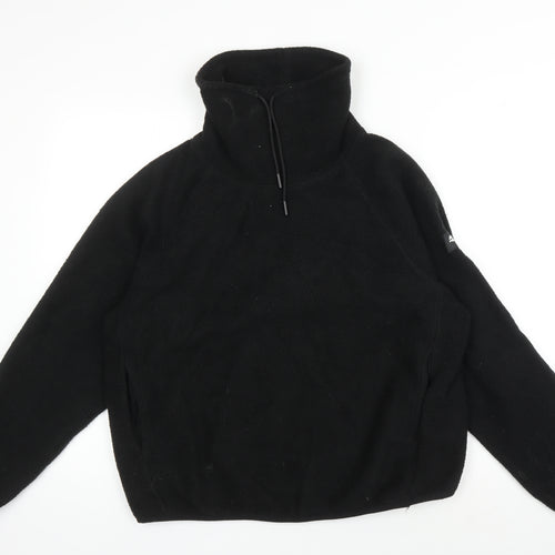 ASOS Black Fleece Pullover Sweatshirt UK 10