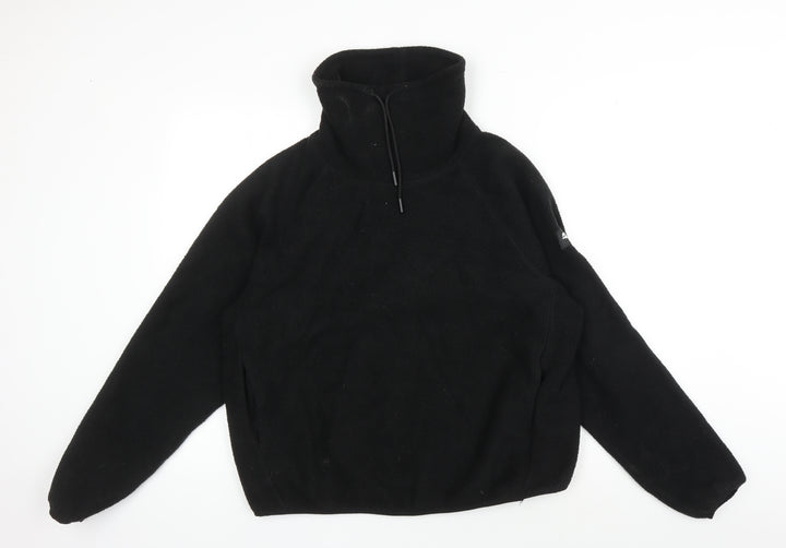 ASOS Black Fleece Pullover Sweatshirt UK 10