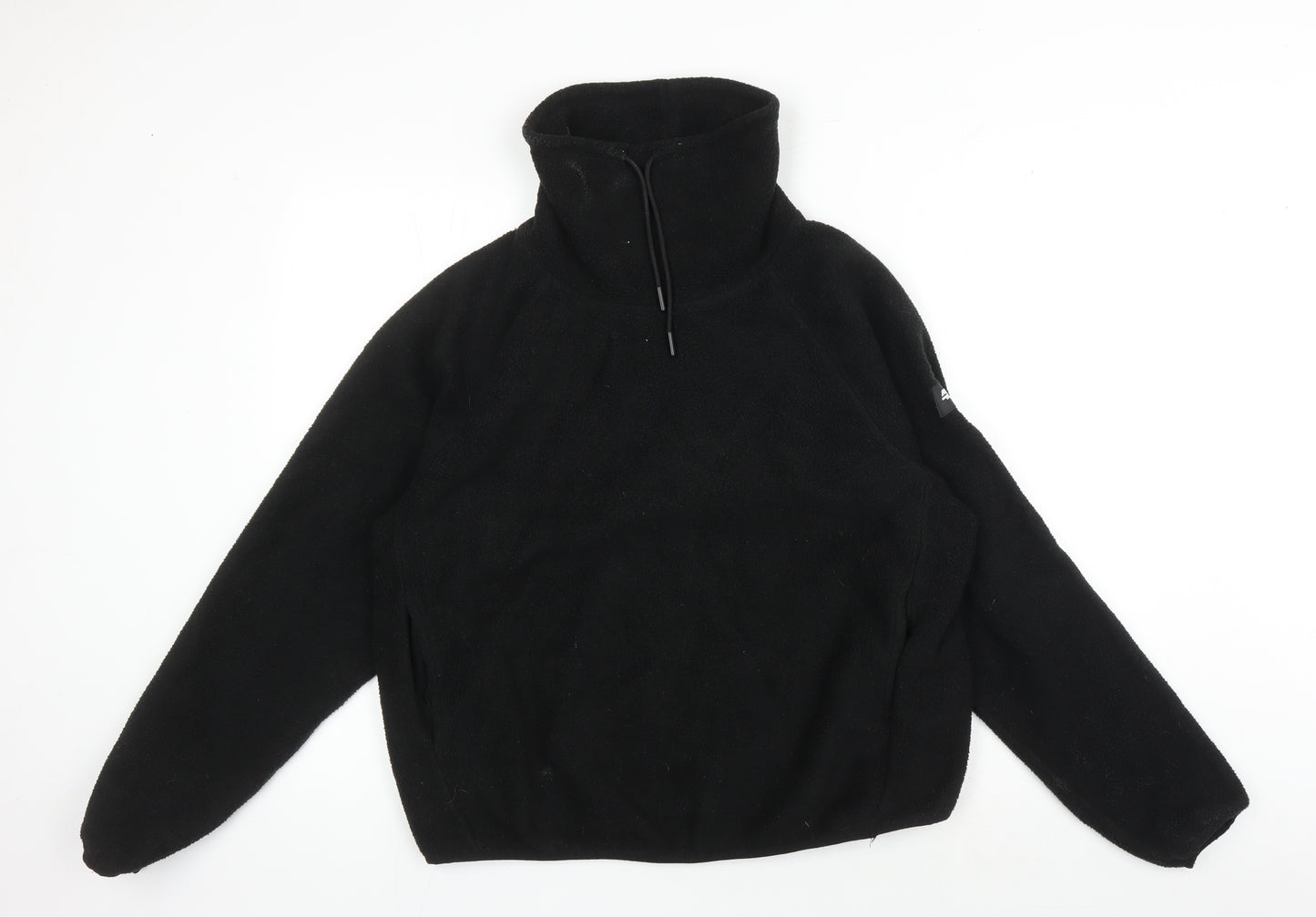 ASOS Black Fleece Pullover Sweatshirt UK 10