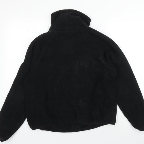 ASOS Black Fleece Pullover Sweatshirt UK 10