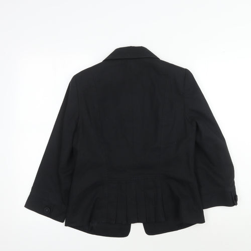 Jasper Conran Women's Black Blazer Size 12 Classic Fit