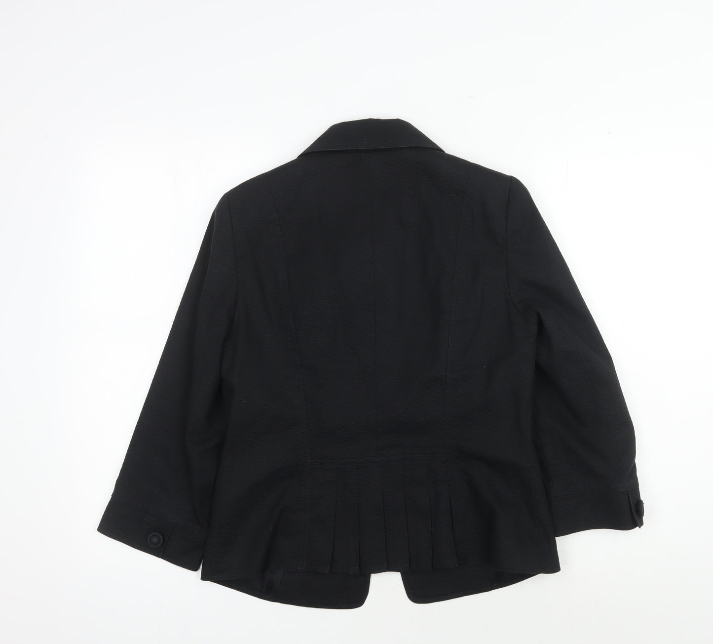 Jasper Conran Women's Black Blazer Size 12 Classic Fit