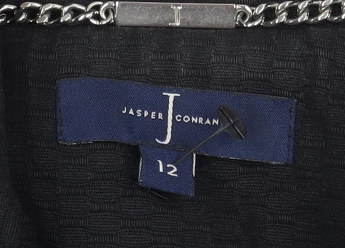 Jasper Conran Women's Black Blazer Size 12 Classic Fit