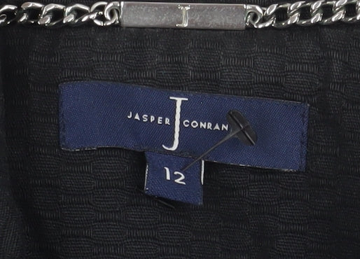 Jasper Conran Women's Black Blazer Size 12 Classic Fit