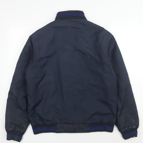Parx Men's Blue Bomber Jacket - L, Casual Style