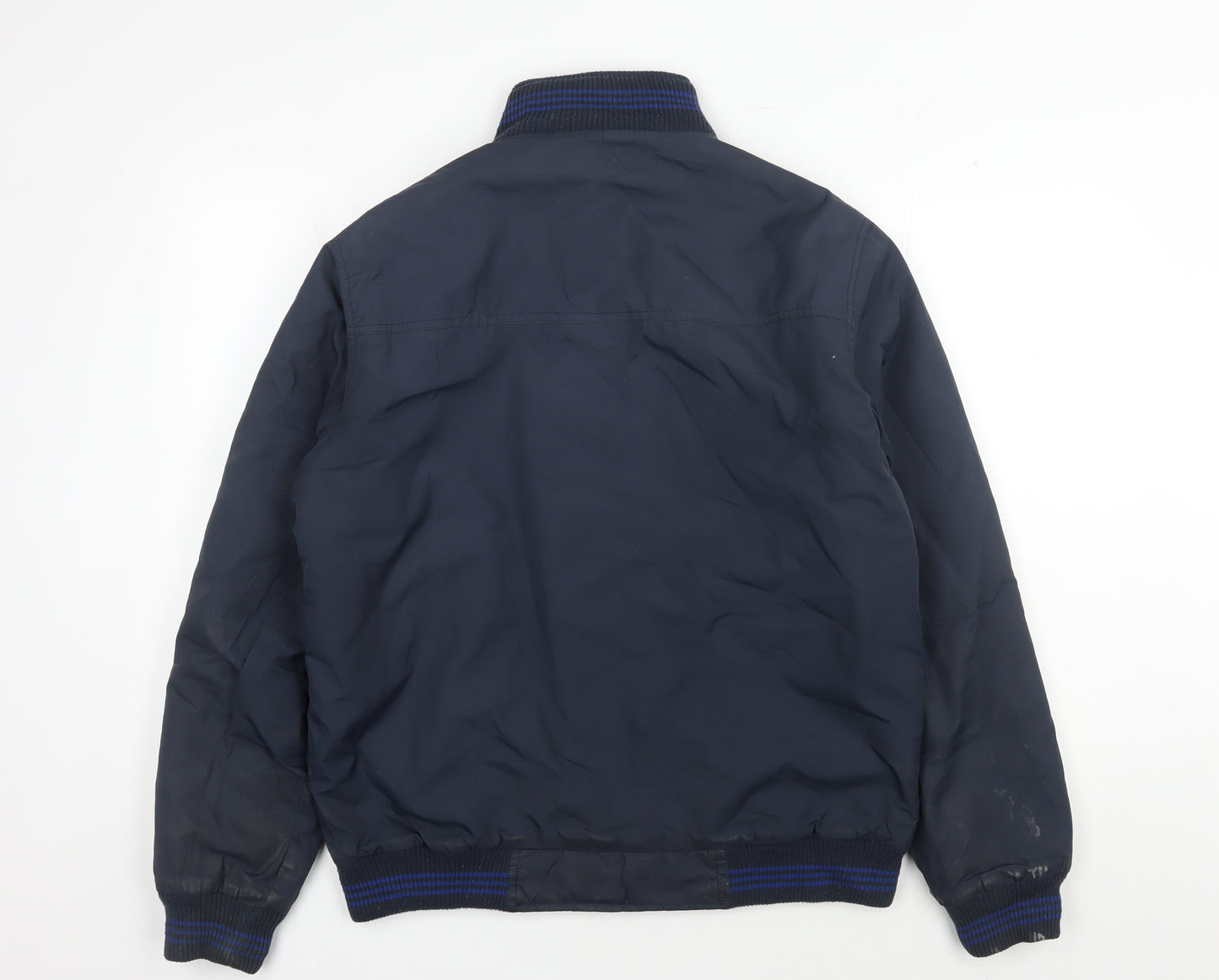 Parx Men's Blue Bomber Jacket - L, Casual Style