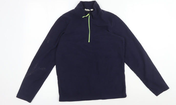 Mountain Warehouse Boys' Blue Fleece Pullover Sweatshirt 11-12 Yrs