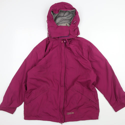 Nordic Alpine Women's Pink Parka Jacket M, Waterproof