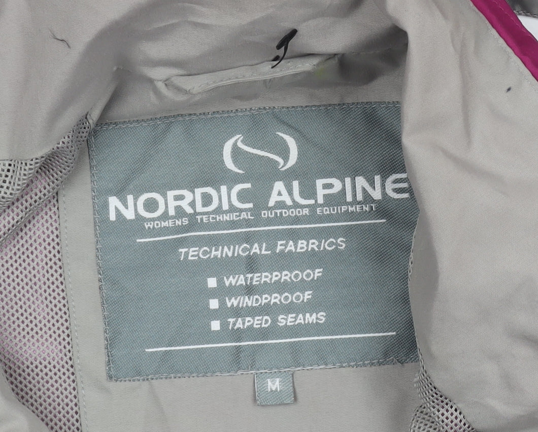 Nordic Alpine Women's Pink Parka Jacket M, Waterproof