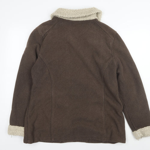 Craghoppers Women's Brown Fleece Motorcycle Jacket UK 20