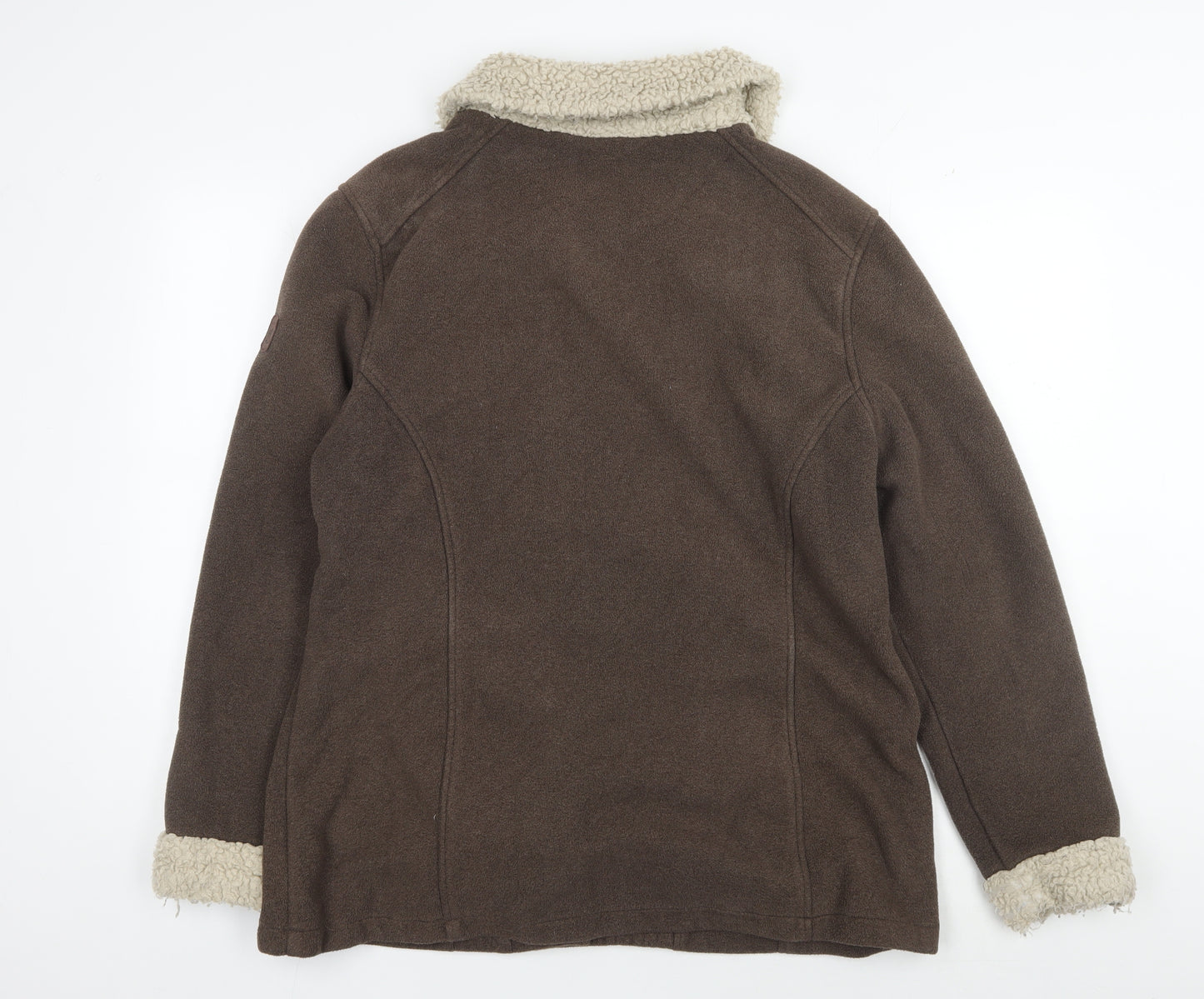 Craghoppers Women's Brown Fleece Motorcycle Jacket UK 20